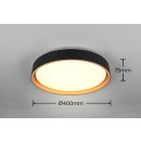 Trio Reality TR64391080 LED Deckenleuchte FELIS | 24W integrierte LED-Quelle | 2500lm | 2700-6500K