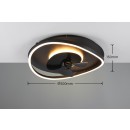 Trio Reality TR67393132 LED Ventilator mit Licht SORTLAND | 30W integrierte LED-Quelle | 3500lm | 2700-6500K