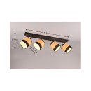 Trio Reality TR81664032 Spot-Deckenleuchte BOLZANO E14