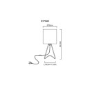 Globo 21734S Tischlampe TAMIAN  E14 | mit Schalter
