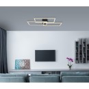 Globo 67247-58 LED-Deckenleuchte Tiny1x58W | 4300lm | 2700-6000K- fernbedienbar, dimmbar, Memory-Funktion, Nachtmodus, schwarz, opal