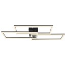 Globo 67247-58 LED-Deckenleuchte Tiny1x58W | 4300lm | 2700-6000K- fernbedienbar, dimmbar, Memory-Funktion, Nachtmodus, schwarz, opal