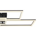 Globo 67247-58 LED-Deckenleuchte Tiny1x58W | 4300lm | 2700-6000K- fernbedienbar, dimmbar, Memory-Funktion, Nachtmodus, schwarz, opal