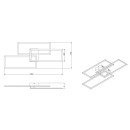 Globo 67247-58 LED-Deckenleuchte Tiny1x58W | 4300lm | 2700-6000K- fernbedienbar, dimmbar, Memory-Funktion, Nachtmodus, schwarz, opal