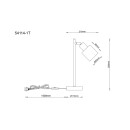 Globo 54114-1T Tischlampe TRENT E14 | mit Schalter