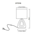 Globo TRIANGLE 21731G Tischlampe E14
