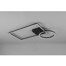 Trio R62182132 LED- Deckenleuchte Verso 1x24,5w | 3000lm | 3000k - einstellbar, 3-Phasen-Dimmen, mattschwarz
