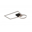 Trio R62182132 LED- Deckenleuchte Verso 1x24,5w | 3000lm | 3000k - einstellbar, 3-Phasen-Dimmen, mattschwarz