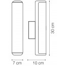 Ideal 172408 Lux LED Außenwandleuchte anthrazit Etere 1x10,2W - anthrazit