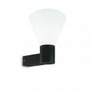 Ideal Lux 173498 Außenwandleuchte Quverture Nero 1x60W | E27 | IP44 - schwarz
