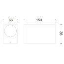 Globo 34164-2 Außenwandleuchte Veronika 2x35W | GU10 | IP44 - anthrazit