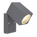 Globo 34164W Außenwandleuchte Veronika 1x35W | GU10 | IP44 - verstellbar, anthrazit