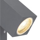 Globo 34164W Außenwandleuchte Veronika 1x35W | GU10 | IP44 - verstellbar, anthrazit