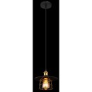 Globo 15086BH Pendel-Deckenleuchte Viejo 1x60W | E27 - schwarz, messing, gold