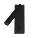 Italux 5906630853755 LED Spot-Wandleuchte Cali | 2.5W integrierte LED-Quelle | 3000K | mit Schalter | schwarz