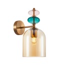 Italux WL-30263-1B-BRO-AMB Wandleuchte Busco E27