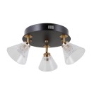 Italux WL-34393-3R-BK-HBR LED Spot-Deckenleuchte Orella | 12W LED | 750lm | 3000K