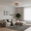 Italux WL-36482-GR LED Deckenleuchte Passo | 8W integrierte LED-Quelle | 3000K | grau | schwarz
