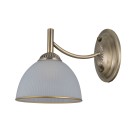 Italux WL-40653-1-ABR-WH Wandleuchte Fener | 40W E27 | messing | opal