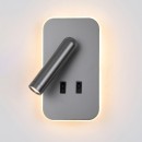 Italux WL-83957-1-GR LED Spot-Wandleuchte Doria | 8W LED | 559lm | 3000K