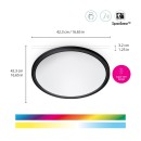 Philips 8720169072671 LED Deckenleuchte Wiz SuperSlim | 32W integrierte LED-Quelle | 3750 lm | 2700-6500K