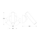 Zuma Line 003064-009132 LED Spot-Wandleuchte LOYA integrierte LED-Quelle