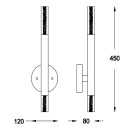 Zuma Line 003064-009128 LED Wandleuchte ONE integrierte LED-Quelle