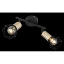 Globo 54802S-2AB Xara I 2x40W | E14 - schwarz, messing