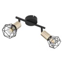 Globo 54802S-2AB Xara I 2x40W | E14 - schwarz, messing