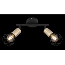 Globo 54802S-2AB Xara I 2x40W | E14 - schwarz, messing