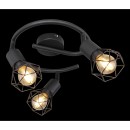 Globo 54802S-3 Deckeneinbauleuchte Xara 3x40W | E14 - schwarz