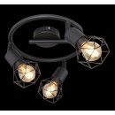 Globo 54802S-3 Deckeneinbauleuchte Xara 3x40W | E14 - schwarz