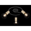 Globo 54802S-3AB Xara I 3x40W | E14 - schwarz, messing