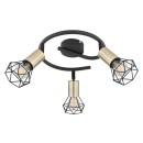 Globo 54802S-3AB Xara I 3x40W | E14 - schwarz, messing