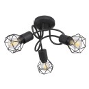 Globo 54802S-3D Deckeneinbauleuchte Xara 3x40W | E14 - schwarz