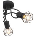 Globo 54802S-3D Deckeneinbauleuchte Xara 3x40W | E14 - schwarz