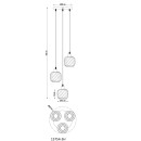 Globo XIA 15754-3H Pendelleuchte E27