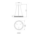 Globo 48046H LED Pendelleuchte ZARA  | 16W integrierte LED-Quelle | 1100lm | 3000K