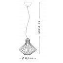 Ideal Lux 167497 Pendelleuchte Ampolla Rame 1x60W | E27 - schwarz
