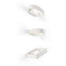 Ideal Lux 115153 Zed Wandleuchte 1x5W Bianco Oval - weiß