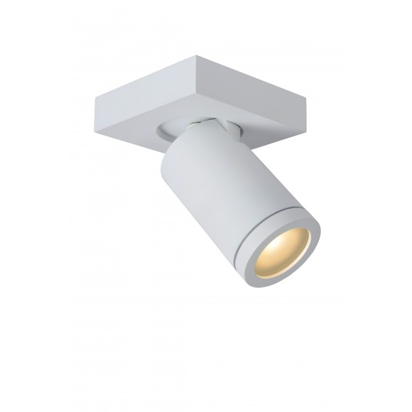 Lucide 09930/05/31 Spotleuchte 1x5w | LED GU10 | 320lm | 2200K / 3000K | IP44 - inkl. Lampe, weiß, einstellbar, dimmbar, CCT