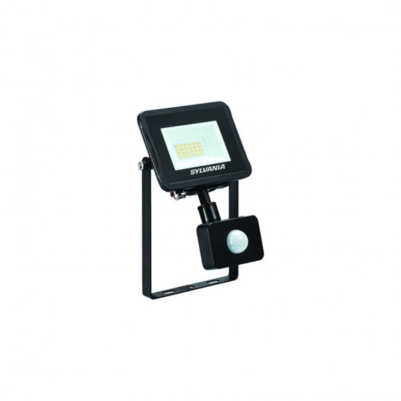 Sylvania 0050134 LED Außenleuchte mit Bewegungssensor Start Flood Flat 1x19W | 2000lm | 4000 K | IP54 - schwarz