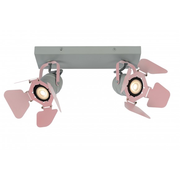 Lucide 17997/02/66 Spotleuchte Picto 2x5w | GU10 - Rosa, einstellbar, dimmbar