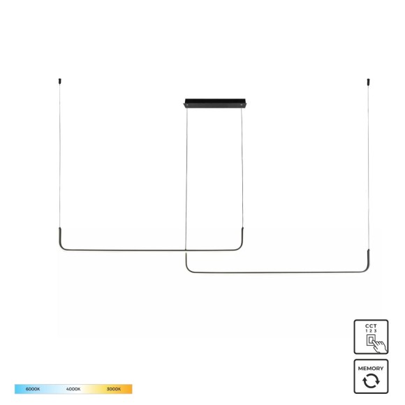 Zuma Line 003064-026653 LED Pendelleuchte RIKE integrierte LED-Quelle