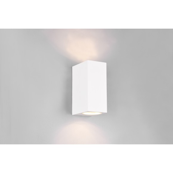 Trio 204269231 Außenwandleuchte Roya 2x35W | GU10 | IP44 - weiß