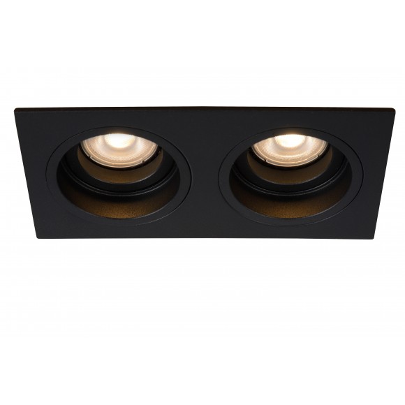 Lucide 22959/02/30 Spotleuchte Embed 2x50w | GU10 - schwarz, einstellbar, dimmbar