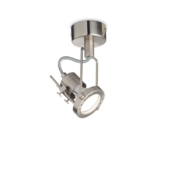 Ideal Lux 237022 Deckenleuchte Slide 1x50W | GU10 | IP20 - einstellbar, Nickel