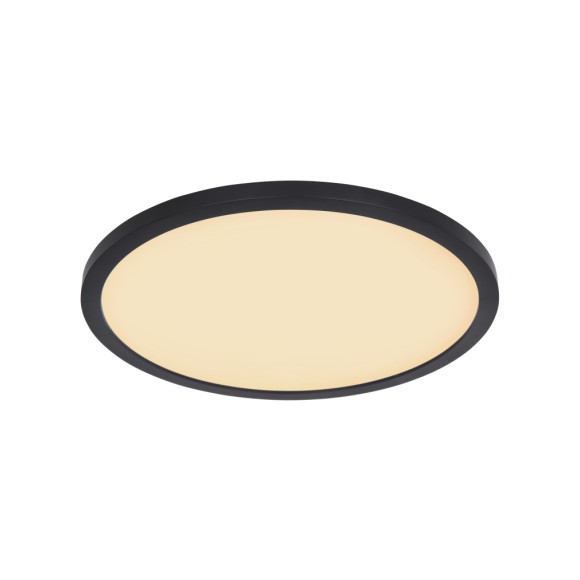 Globo 41562-24B LED-Deckenleuchte Sapana 1x18W | 1600lm | 3000K | IP44 - Schaltdimmer, Memory-Funktion, schwarz, opal