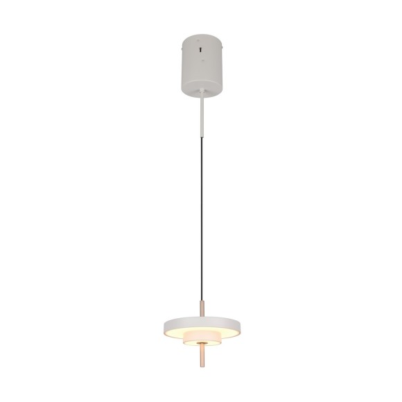 Trio T340210176 LED Pendelleuchte KEATON | 10W integrierte LED-Quelle | 1x1200lm | 2300+3000+4000K | Seilleuchte | Trio - SwitchDimmer | grau