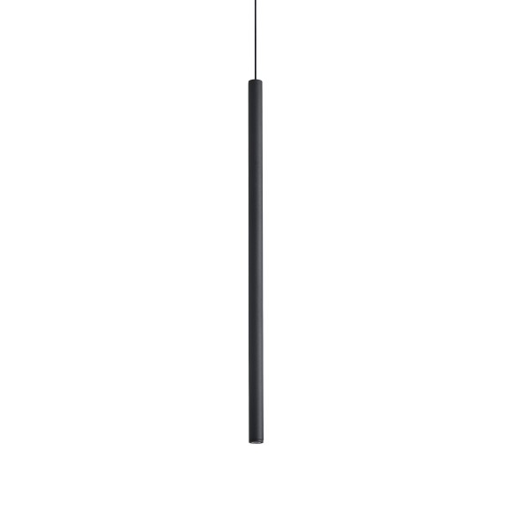 Ideal lux 351636 LED Pendelleuchte LOOK  | 4W integrierte LED-Quelle | 180lm | 3000K | Seilleuchte | schwarz